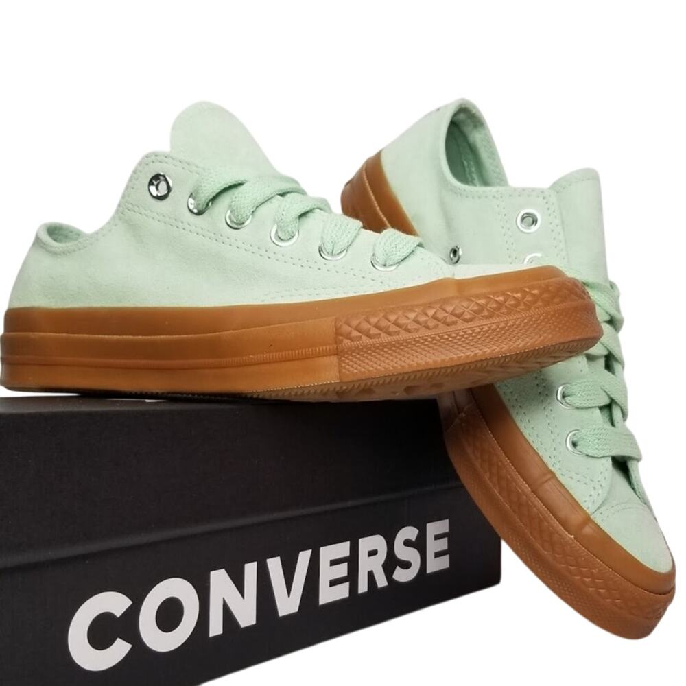 Converse Suede Chuck 70 Oxfords Brand New Women's 9.5 Mid Green A10136C NWT